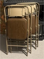 Four Samsonite Folding Chairs