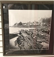 Tlingit village photo done by Merrill circa 1910