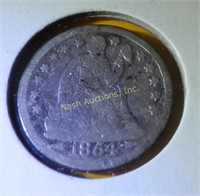 1854 seated dime