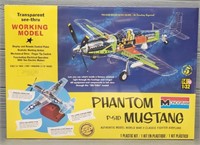 Transparent Phantom P-51D Mustang Warplane