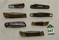 7 pcs. Vintage Folding Pocket Knives