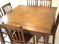 Butterfly Leaf Gathering Table with 6 Chairs