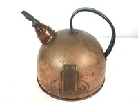 Solid Copper Deco Whistling Tea Kettle