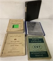 (5) IH Parts Catalogs,others