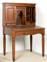 American Plantation Desk with Upper Cabinet