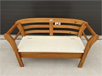 Wood Bench w/ Storage
