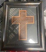 Beautifully Framed Cross Plaque