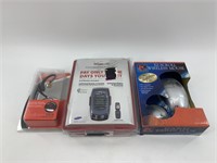 Wireless mouse, burner flip phone and an ear bud n