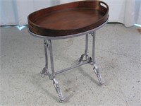 Oval Tray Side Table
