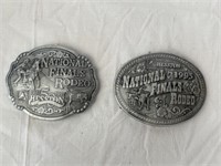 2- National Finals Rodeo Buckles