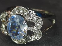 925 stamped gemstone ring size