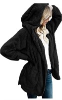 Size XL Prettygarden Women Fuzzy Fleece Hooded