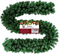9 Ft Xmas Garland  220 Br. For Door/Stairs