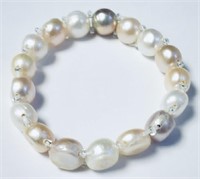 Fresh Water Pearl Flexible Bracelet