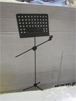MICROPHONE AND MUSIC NOTE STAND