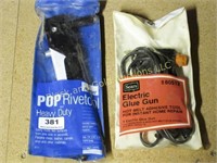 Sears glue gun and Pop rivet tool