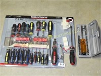 Lot of assorted screwdrivers and screwdriver bits