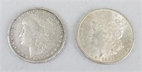 1885 & 1888-O 90% Silver Morgan Dollars.