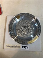 Harley-Davidson 1960's Pewter Plate