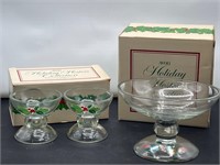 Avon Hostess collection holiday candle holders &