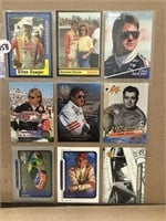 9-Mixed Vintage Nascar Racing Cards