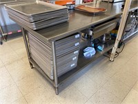 6' All Stainless Work Table w/ Drawer