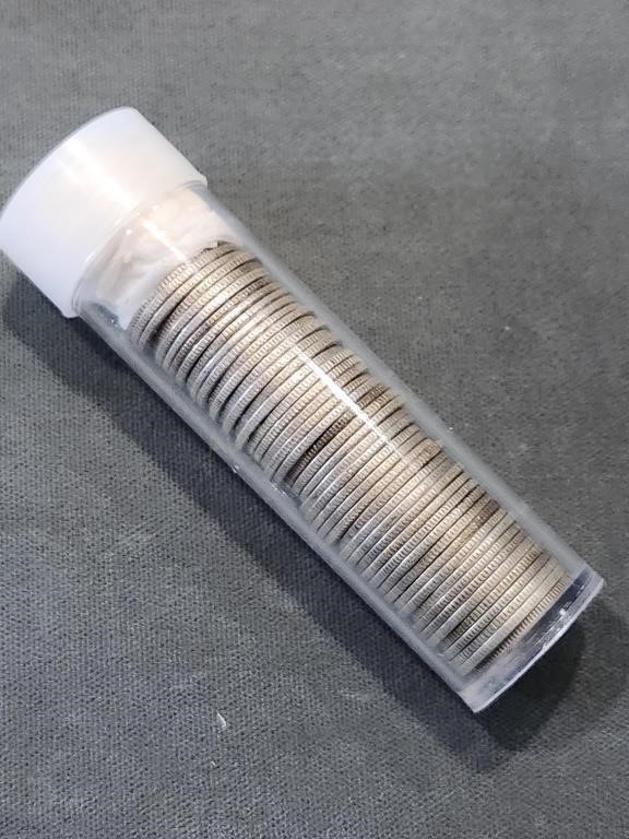 Roll Of 49 Silver Roosevelt Dimes