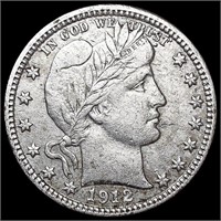 1912-S Barber Quarter CLOSELY UNCIRCULATED