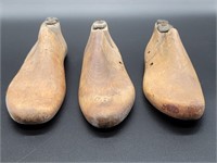 (3) Vintage Wooden Cobbler Shoe Forms
