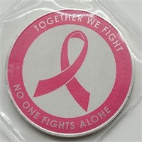 1 TROY OZ ROUND BREAST CANCER