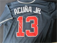 RONALD ACUNA JR SIGNED JERSEY WITH COA