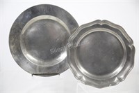 19C Pewter Plates with Two Different Touch Marks
