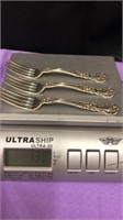 Lot of Three Sterling Silver Forks 130 grams