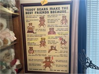 Teddy Bear Print & Frame