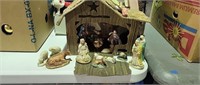 Nativity Set, some pieces are chipped