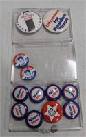 (AB) Political Campaign Pins -- Nixon, Kennedy