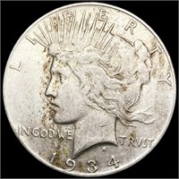 1934-S Silver Peace Dollar LIGHTLY CIRCULATED