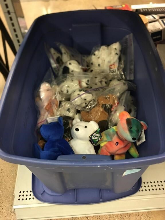 Assorted TY beanie babies and more