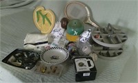 Assorted sporting collectibles and fishing