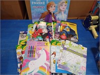 Coloring and activity books variety