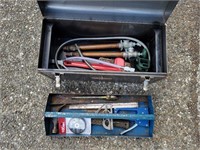 Metal Craftsman Toolbox w/ Assorted Tools