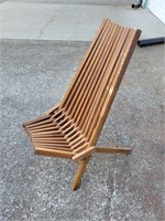 Melino Wooden Folding Chairs, Acacia Wood