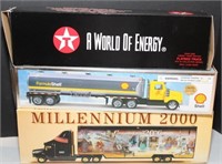 Mixed lot-Shell tanker-Texaco hauler-Millenium-OB