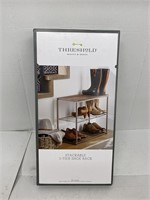 New Threshold stackable shoe rack