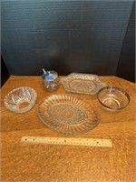 Assortment Of Glass Serving Dishes