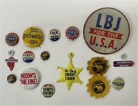 Prohibition & Political Buttons and Pins