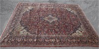 Antique Persian Kashan rug.
