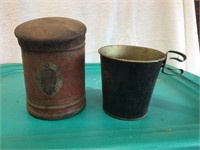 "BUTT BUCKET" AND TOBACCO CAN