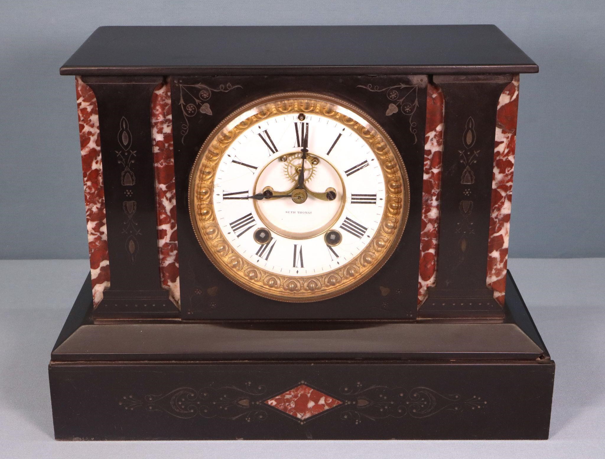 Seth Thomas Soapstone Mantel Clock