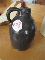 EARLY BROWN POTTERY JUG